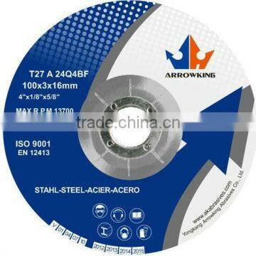 4"T27 DC grinding wheels for high-grade steel