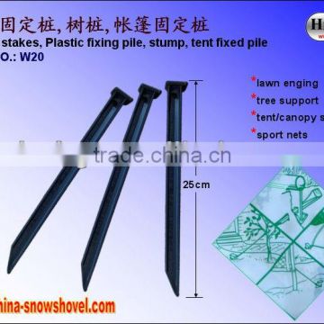 Plastic stakes,Plastic fixing pile,stump,tent fixed pile