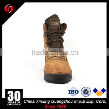 Khaki suede cow leather army tactical boots, military desert shoes