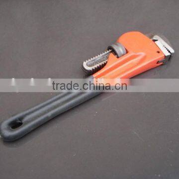 drop forged Carbon Steel Pipe Wrench with dipped handle