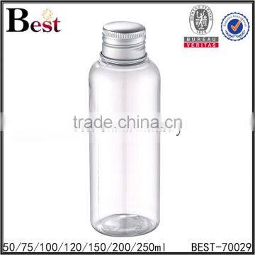 Cosmetic Lotion Beard Oil Essential Oil Round Shoulder PET Screw Cap Clear 100ml Plastic Bottle for Oil 2017 Hot New Products photo-5