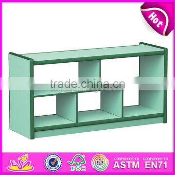 Wholesale Cheap Children Furniture Shelf Wood Hollow Cabinets W08C191 photo-6