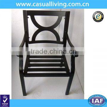 Garden Single Black Cast Aluminum Chairs