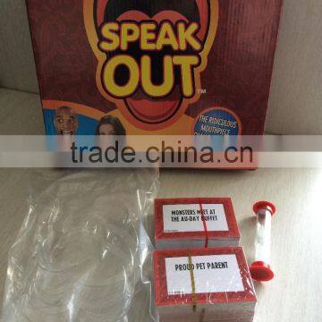 2016 Family Christmas Gifts Plastic Indoor Board Game Pieces Speak Out Game photo-2