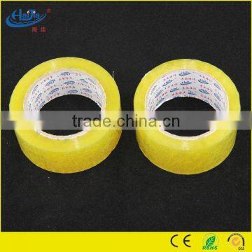 Waterproof Yellowish Bopp Packing Tape/solvent Based Acrylic LT. Yellow Bopp Tape photo-4