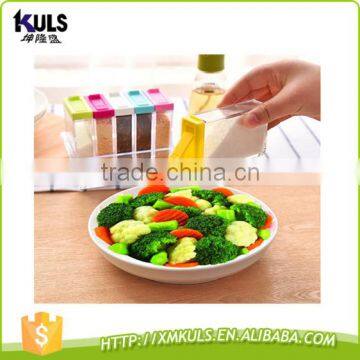 Creative Transparent Plastic Condiment Box Kitchen Storage Box photo-5