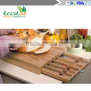 Best-selling products new design rectangular and silica gel bamboo cutting board