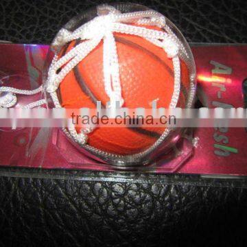 china supplier sports ball car air freshener with net and cupula