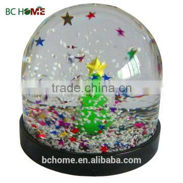 Resin & plastic glass snow globe christmas ornament crafts Christmas present for kid's gifts, christmas souvenir water globe