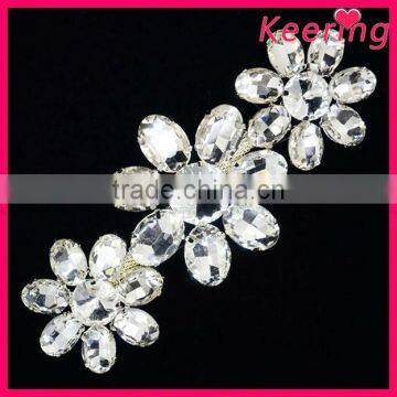 fashion crystal diamond wedding rhinestone appliques WRE-173