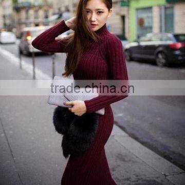 Sexy Womens Winter Knit wear Ladies Knitted Sweater Jumper Long Sleeve Dress Top