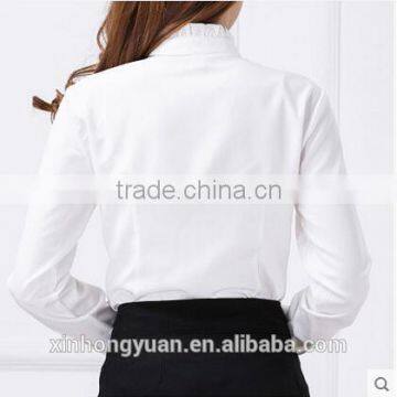 Custom Fashion Cotton Sarees Lady Blouses Designs for Hotel/bank Women photo-3