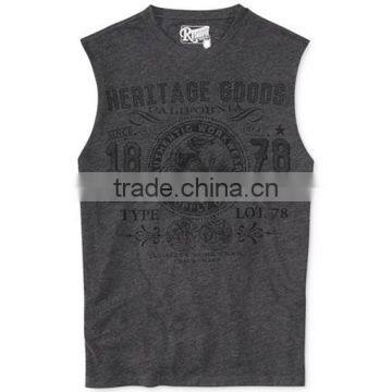 100% combed cotton high top quality fitness wholesale tank top men