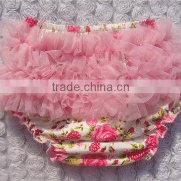 High Quality Girls' Cotton Woven Baby Ruffles Bloomers photo-5
