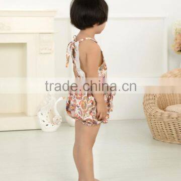 Wholesale Flod Fashion Newborn Baby Girls Floral Romper Infant Bodysuits Adorable Lace Kids photo-3