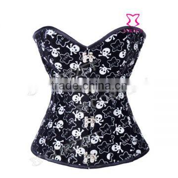 Skull Corset Steel Bone Factory Price Wholesale Overbust