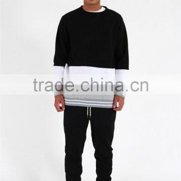 Men Cheap Pullover Three Color Fleece Mens Turtleneck Sweatshirts photo-2