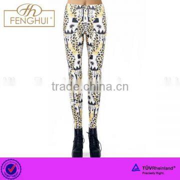 Personality leopard grain fashion geometry printing leggings