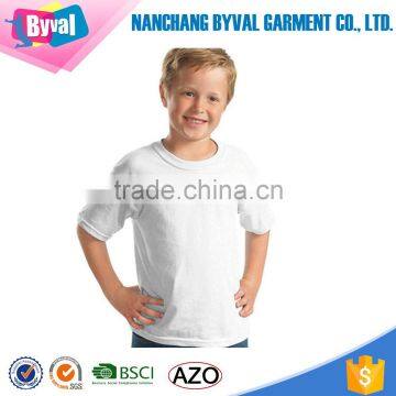 Soft And Breathable Custom 100 Combed Organic Blank Plain Kids T-shirt