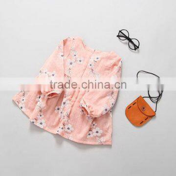 Autumn Toddler Baby Girl Cotton Linen Dresses Princess Costume Girls Clothes Floral Printed Children Dress photo-3