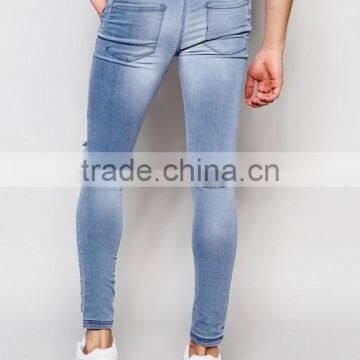 2016 Trendy Skinny Jeans Distressed DenimJeans Soft Quality Jeans photo-2