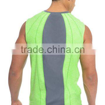 Tri Blend Top Shirt Cool Dry Stringer Top Gym Singlet photo-3