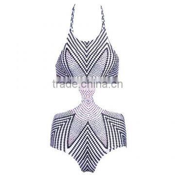 Sexy Women Halter Cut Out One-Piece Swimwear Swimsuit Bathing Suit NP000003 photo-3