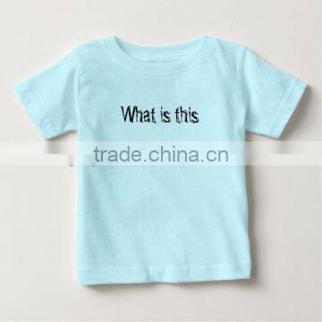 2016 wholesale infant baby children customized printed cotton t-shirt