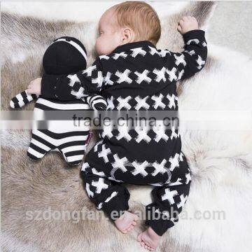Printed Autumn Wear Long Sleeve Custom Infant Organic Cotton Wholesale Newborn Cheap Baby Clothes China photo-3