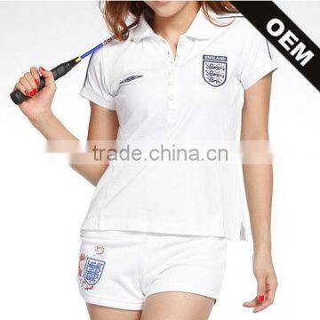 high quality embroidered white polo shirt cotton custom