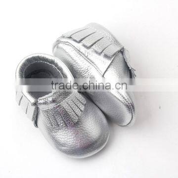 Latest Design Cheap Leather Wholesale Baby Moccasins Shoes in China photo-3