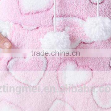 Popular Long Style Design Cute Girls and Women's Coral Fleece Night Skirt Hearted Bathrobe and With Round Collar photo-6