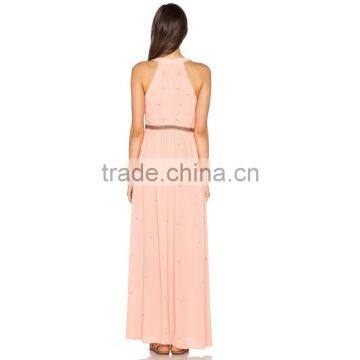 Yihao Women Boutique Patchwork Western Prom Long Chiffon Maxi Dress Dresses 2016 photo-2