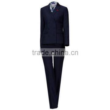 Fashion Airline Pilot Stewardess Uniform/ Female Aerial Work Clothes Air Stewardess Uniform photo-4