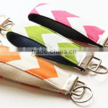 Wholesale Monogrammed Chevron Keychain photo-2