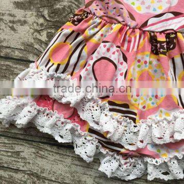 Summer Baby Girls Outfits Children Doughnut Cotton Dress Girls Lace Ruffle Boutique Dress Cute Dress Matching Accessories photo-5