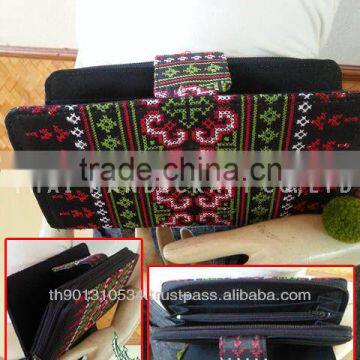 Embroidered HMONG HILL TRIBE Clutch Wallet Coin Money Bag Purse