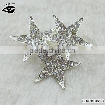 Star Shaped Rhinestone Brooch Wholesale Brooch Pins For Decoration wedding invitations