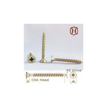 .Double Countersunk Head Pozi Drive Chipboard Screw