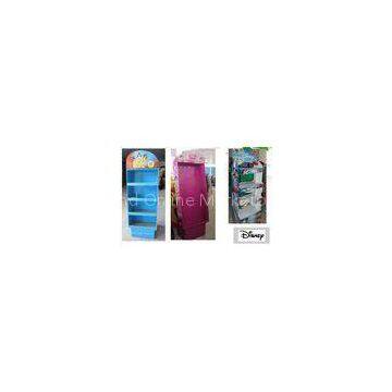 UV coating Cardboard Floor Display Stand Recyclable for supermarket