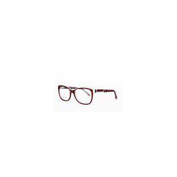 White / Wine Acetate Optical Frames For Women , Full Rim Cat Eye Shaped