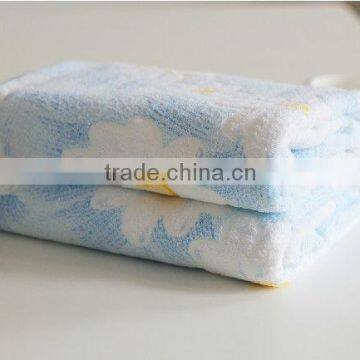 100 cotton yarn 100 cotton yarn dyed jacquard velour face towel with flowers