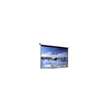 Motorised projector screen with wireless remote control