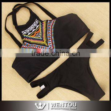 Hot Sale Sexy Vintage Printing Bikini photo-3