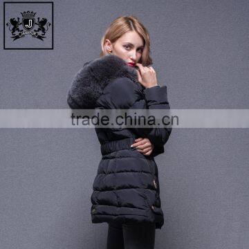 2017 Top Quality Women Western Custom Fit Overcoat Fashion Padded Down Jacket for Winters