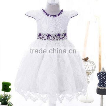 New collection beautiful model toddler girl wear baptism pattern baby lace dress