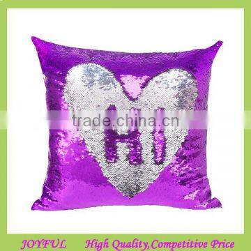 Factory Wholesale Reversible mermaid throw pillow sequin cushion