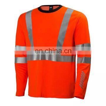 Hot Sale Cheap Price of 100% Cotton Safety hi Vis Work Polo t Shirts With Reflective Tape Polo Shirt