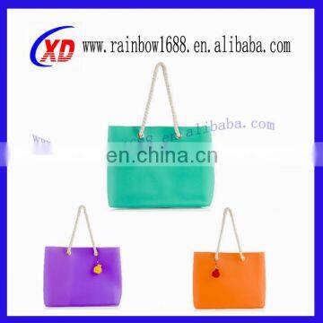2017 Silicone Beach Bag for Ladies/colorful Beach Bag