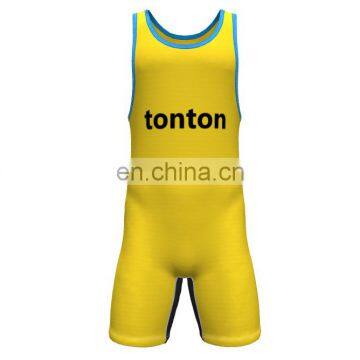 Cheap wholesale custom made sublimated printing wrestling singlets, wrestling suit,